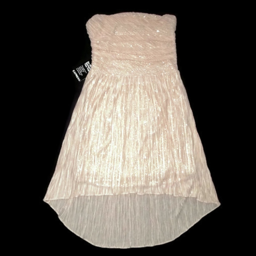 Express Beige Sequin Dress-Sz 2 NWT